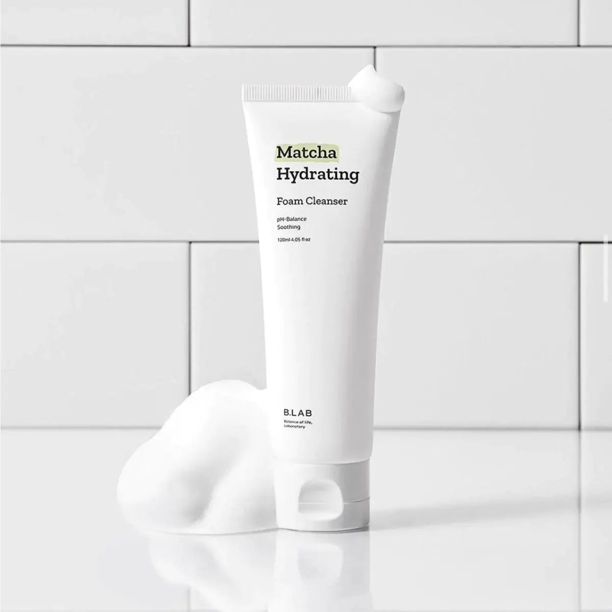 B.LAB - Matcha Hydrating Foam Cleanser - Mousse nettoyante hydratante au matcha - 120mL Miragesa