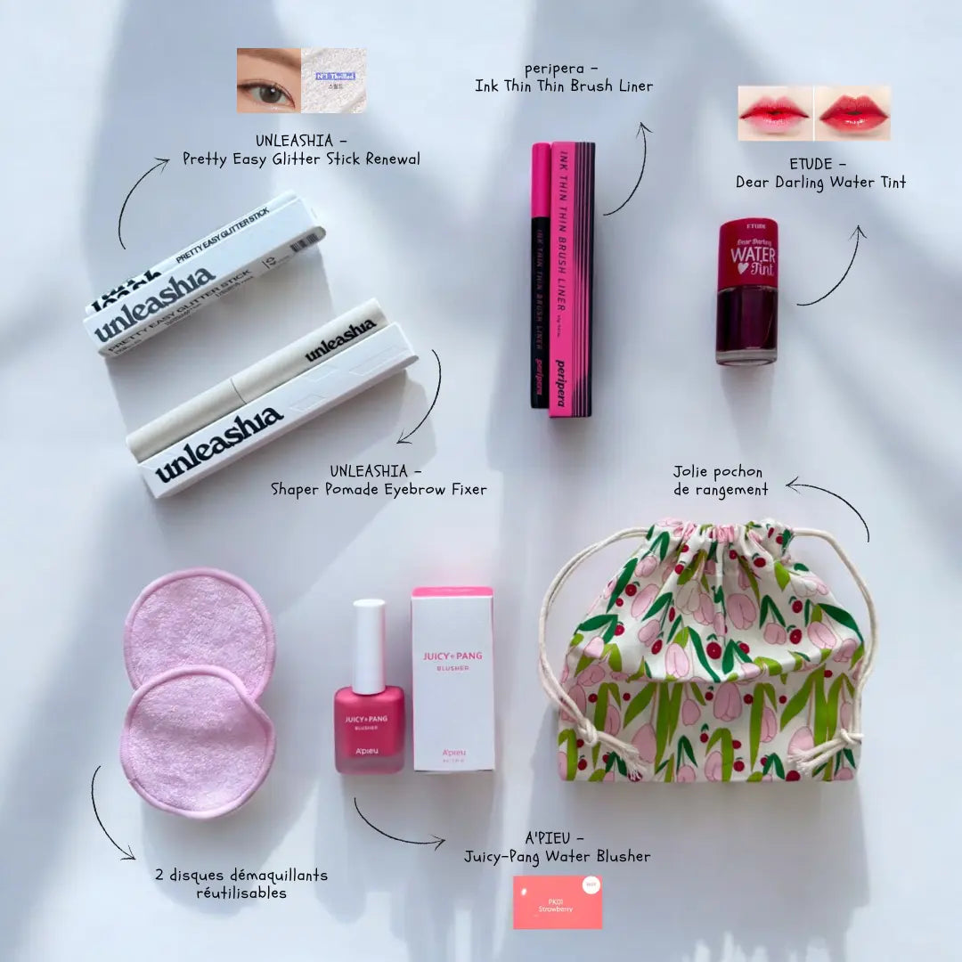 메이크업 키트 - Le Kit Maquillage Découverte 100% K-Beauty - Édition N°1 Miragesa