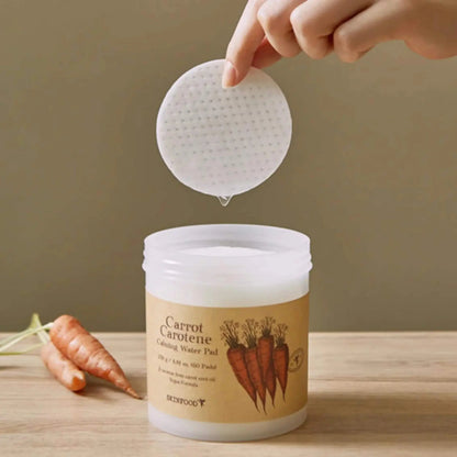 [SKINFOOD] Carrot Carotene Calming Water Pad - Toner apaisant - 60 pads Miragesa