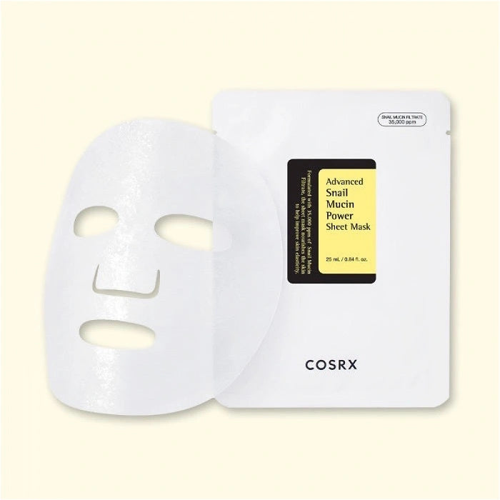 [COSRX] Advanced Snail Mucin Power Sheet Mask - Masque Tissu Visage - 1 pièce - Miragesa