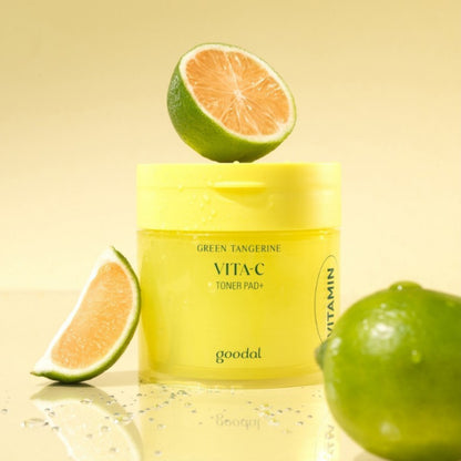 [GOODAL] Green Tangerine Vita C Toner Pad (70 Pad) - Miragesa